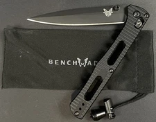 Benchmade 417 Axis Lock Black Fact Slim Spear-Point Folding Knife CPM-S30V
