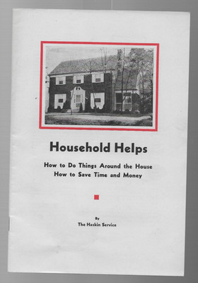 1940s Haskin Service Household Helps Booklet Housekeeping Tips Ephemera