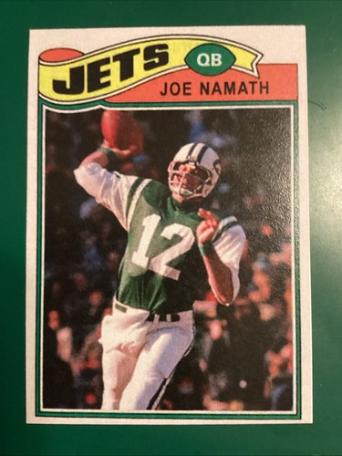 1977 Topps Style Joe Namath Variation Card Jets