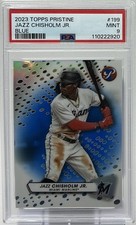 Jazz Chisholm PSA 9 - 2023 Topps Pristine ‘Blue’ /75 -Yankees, 50/50 In 2026?