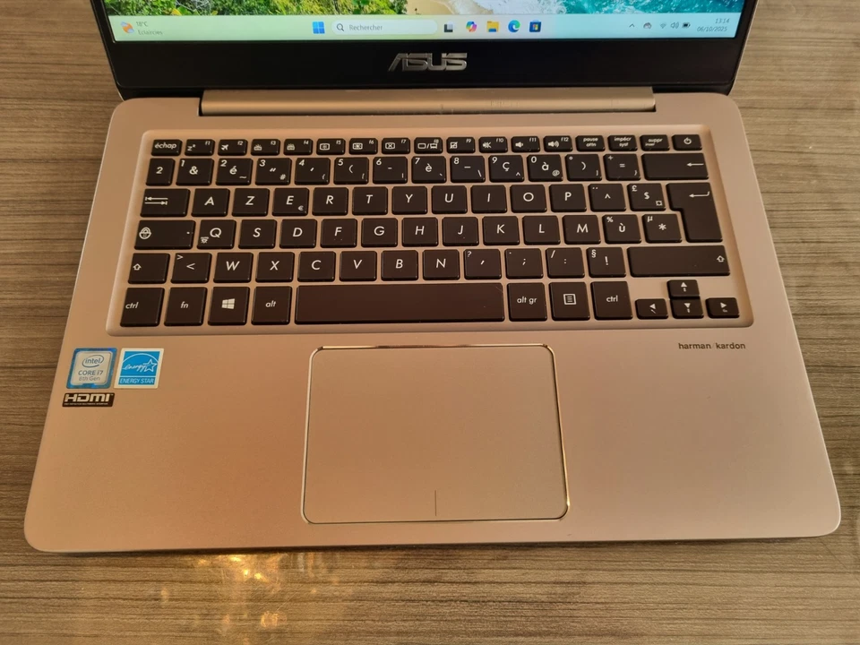 Ordinateur PORTABLE ASUS Zenbook UX410UAR i7 8550U 8 Go 256 Go SSD FHD (1) - Photo 2/4