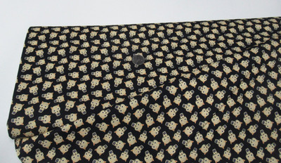 Timeless Treasures quilt-craft fabric KITTY SKULLS jet 6 1/2 yds (dlw-2851) Bolt