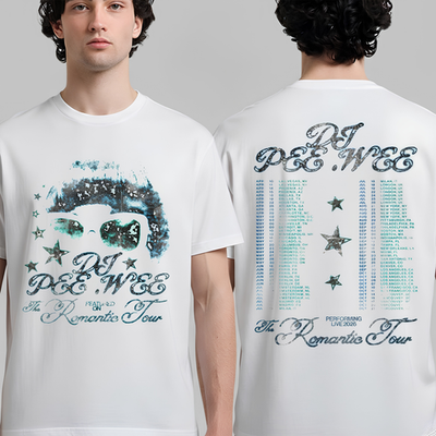 DJ Pee Wee The Romantic Tour 2026 T-Shirt - Vintage Graphic Music