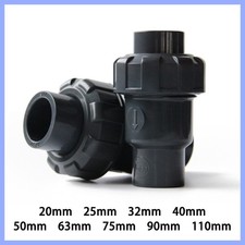 UPVC One Way Non Return Flap Check Valve Pipe Fittings 20 25 32 40 50 63 75 90mm