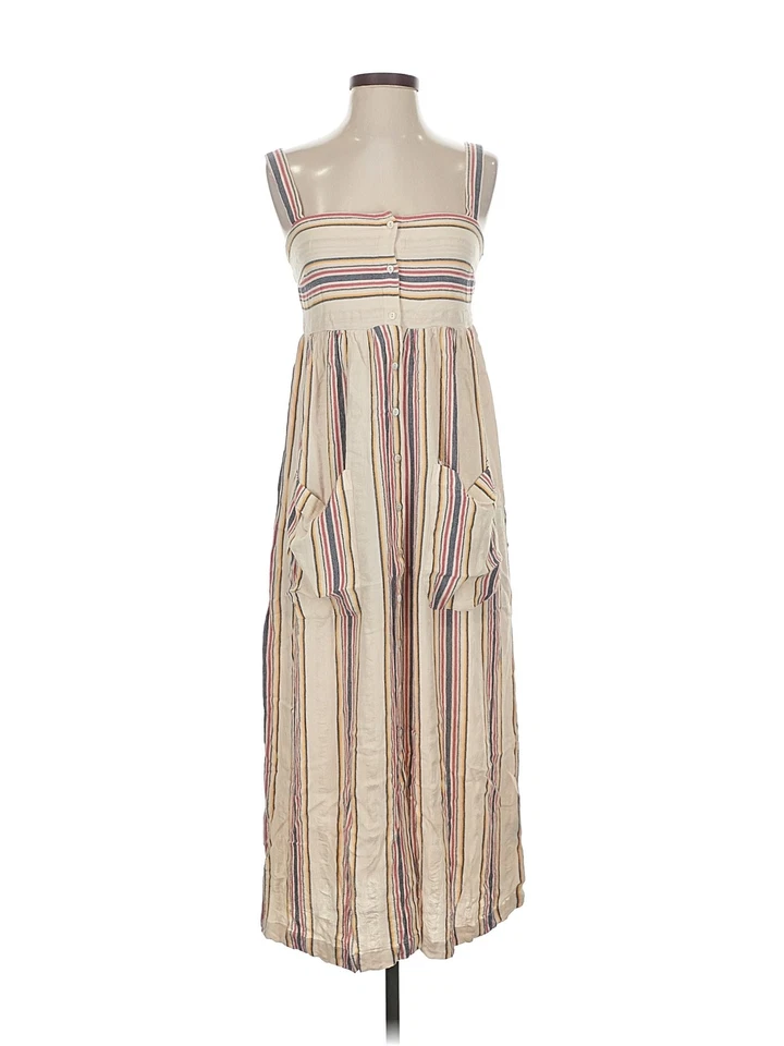 Zara Women Ivory Casual Dress XS