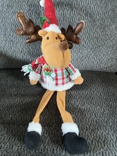 Christmas Plush Sitting Moose 12". F3 