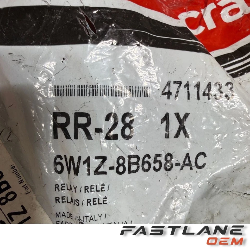 2006-2011 福特皇冠维多利亚/林肯城汽车风扇继电器全新原始设备制造商 6W1Z-8B658-AC — 第 3/4 张图片