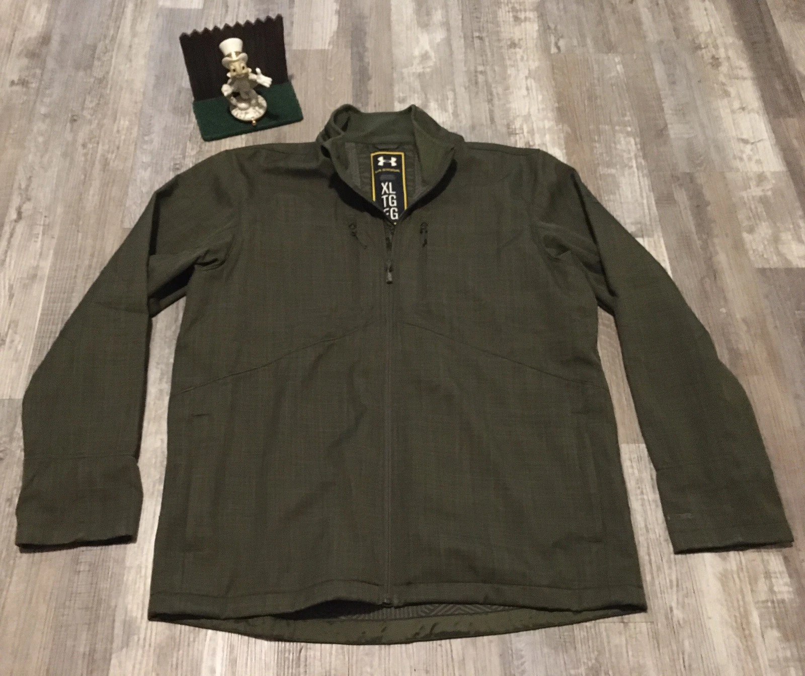 Under Armour Storm Jacket Mens XL Olive Outdoor Hunting Full Zip