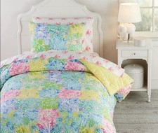 ☀️💕🌴 NWT Lilly Pulitzer &ldquo;Cheek to Cheek&rdquo; Twin Comforter ➕ sheet set! 
