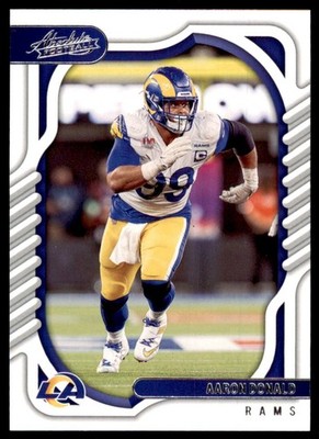 2022 PANINI ABSOLUTE: AARON DONALD. LOS ANGELES RAMS #36