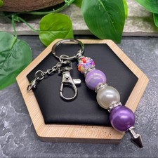 4.5  Stainless Steel Candy Bubblegum Bead Keychain Purse Backpack New C1058