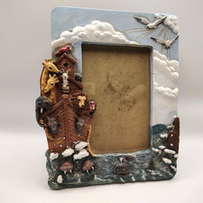 Noah's Ark Picture Frame Nursery Frame Vintage 3.5x5 Picture Size