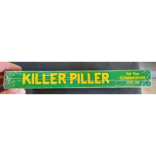 Cassetta software vintage Killer Piller per Commodore VIC 20 Castle NUOVO SIGILLATO - Foto 2 di 5