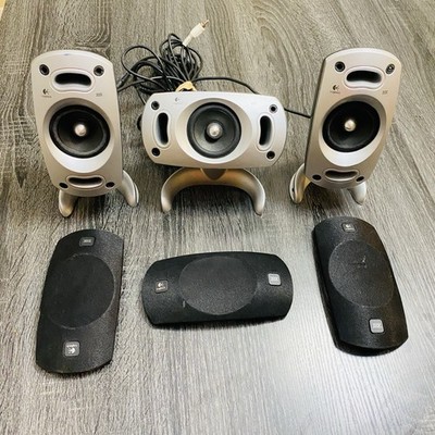 Logitech Z-5500 THX 2 Satellite & Center Channel Surround Speakers Tested Works
