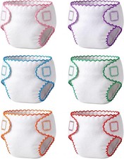 6 Pcs Baby Doll Diapers, Baby Doll Accessories for 12-15 Inch Dolls, Reusable 