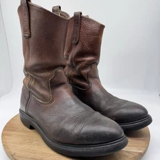 VTG Red Wing Pecos Boots Rare #1132 Leather Soft Toe Men's Sz 10D Made In USA