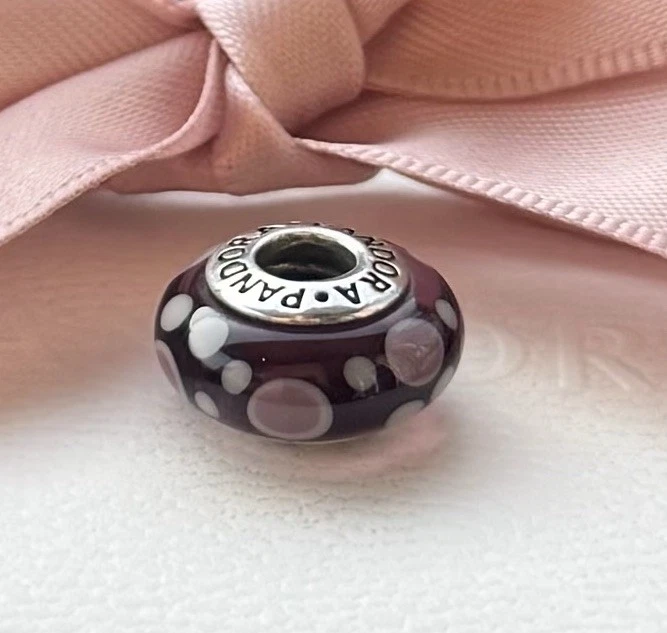Original Pandora Murano „Blasen“ lila, 925 silber #790693 - Bild 3 von 4