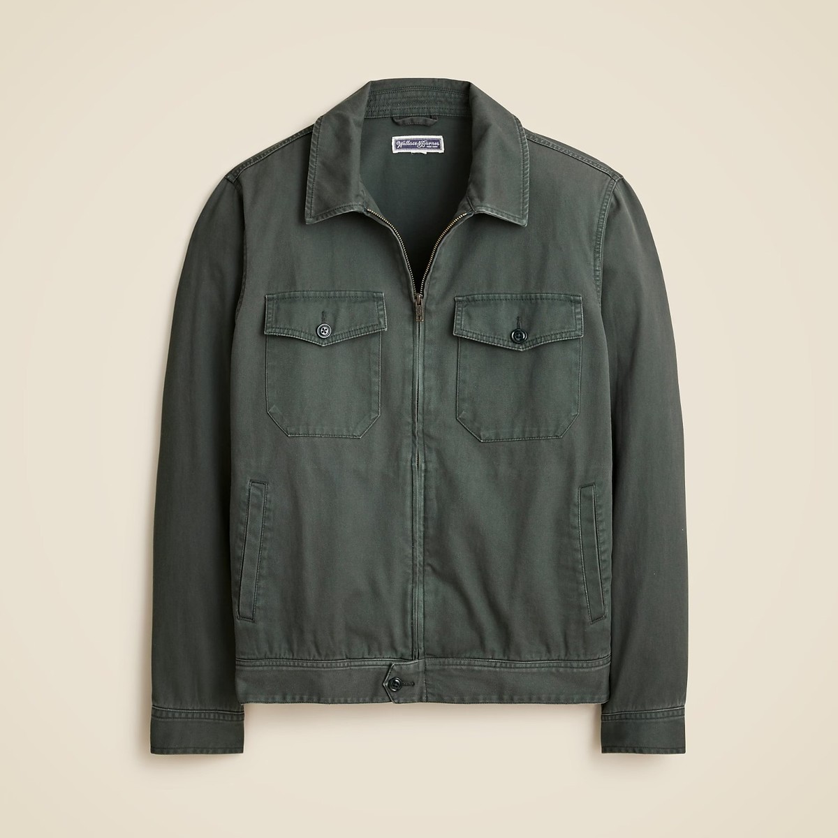 J.Crew Wallace & Barnes Service Jacket Detroit Style Petrol Green