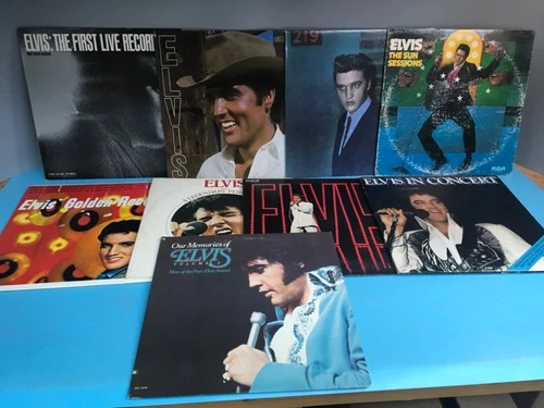Lot of (9) ELVIS PRESLEY Vinyl LPs Sun Sessions NBC Special Live Recordings