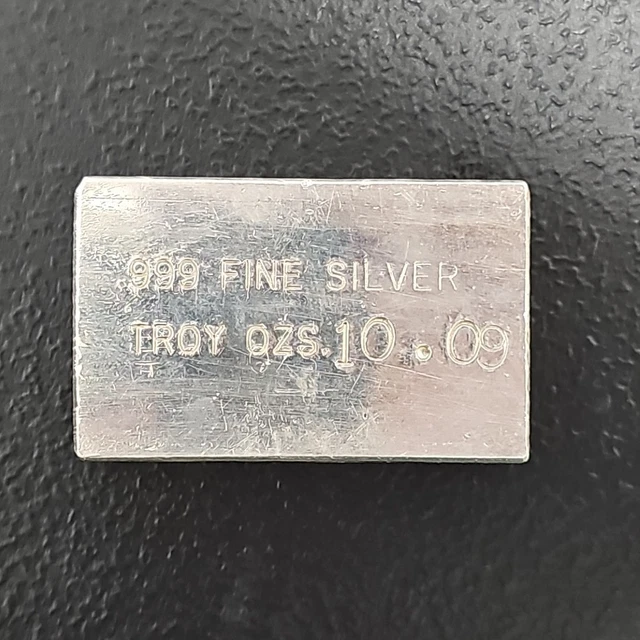 Vintage Eastern Precious Metals EPM 10.09oz .999 Fine Silver Ebay Live 7/26 #086