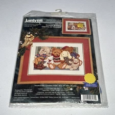 Janlynn NIP Sweater Buddies 08-131 Counted Cross Stitch Picture Kit - 16”x10”