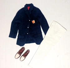Vintage Ken/Allan Blazer  Pants Shoes Victory Dance Barbie Mattel Japan 1960s F2