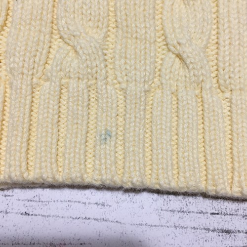 Polo Ralph Lauren Cable Knit Sweater Vest Size 4/4T Yellow 100% Cotton - Picture 7 of 7
