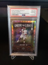 Jalen Hurts 2020 Legacy Under the Lights Bronze Prizm 62/100 PSA 10 Eagles POP 2