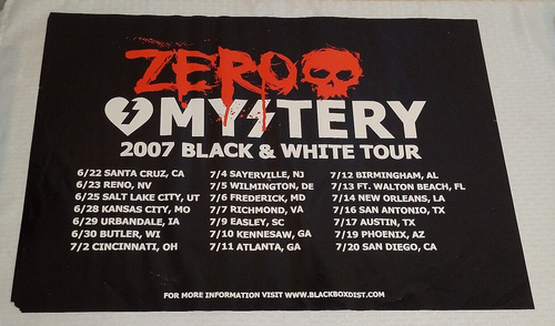Autogrammiertes mehrschichtiges signiertes Poster Zero Mystery 2007 Skateboard Promo Murphy Asta - Bild 2 von 2