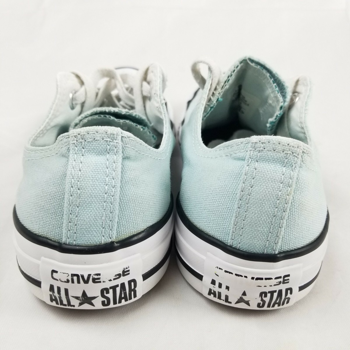 Converse All Star Ox Double Tongue Sneakers Lt Blue Canvas