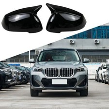 2Pcs Side Rear Glossy Black OX View Mirror Cover Replacement Fit For BMW X1 2023