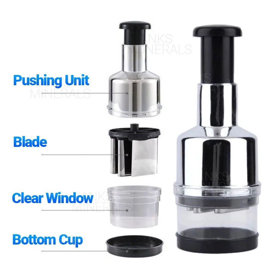 Gemüse Obst Salat Hand Zerkleinerer Schneider Zwiebel Knoblauch Lebensmittel Schneider Würfelschneider Schäler - Bild 3 von 4