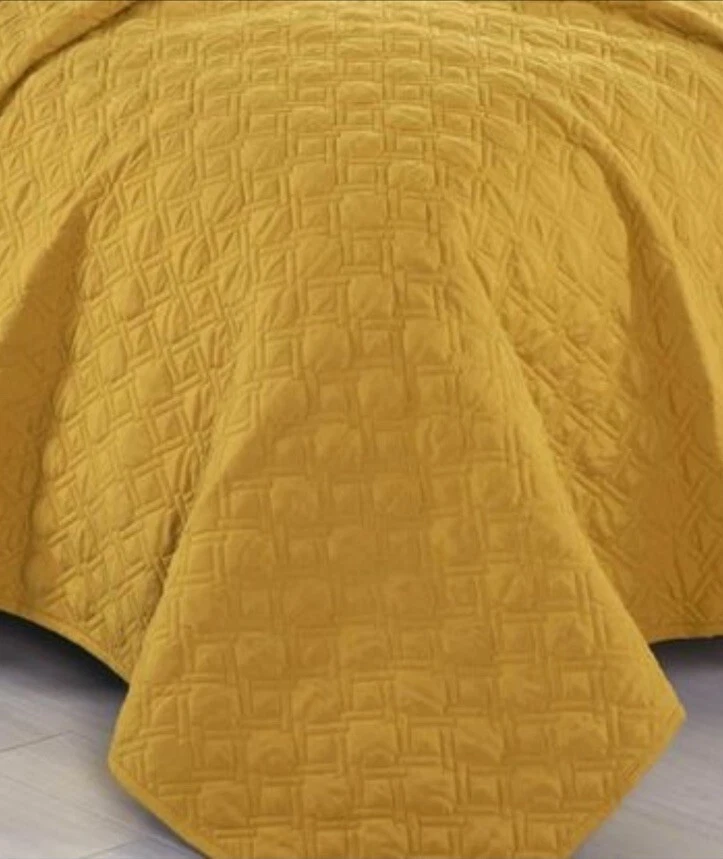 Комплект постельного белья из 3 предметов тисненое стеганое покрывало королевский и королевский размер покрывало - Изображение 4 из 4