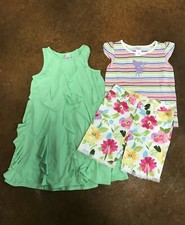 EUC Gymboree Lot Mermaid Magic Dress Fairy Fashionable Shorts Shirt Size 6-7