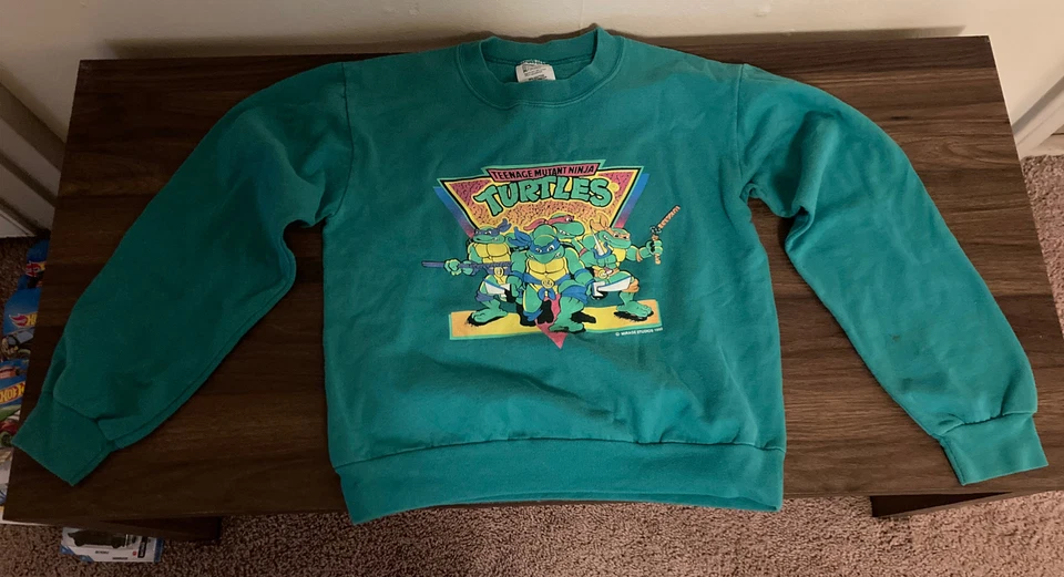 Suéter De Colección 1990 Teenage Mutant Ninja Turtles Verde Usado�� Foto 2 de 4