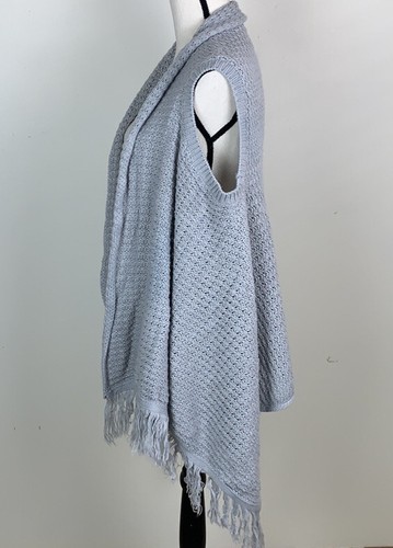 En Creme sweater vest waterfall fringe 