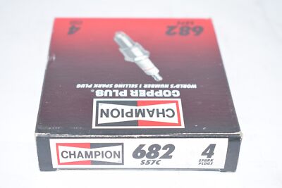 Box of 4 NEW Champion 682 Spark Plugs | eBay