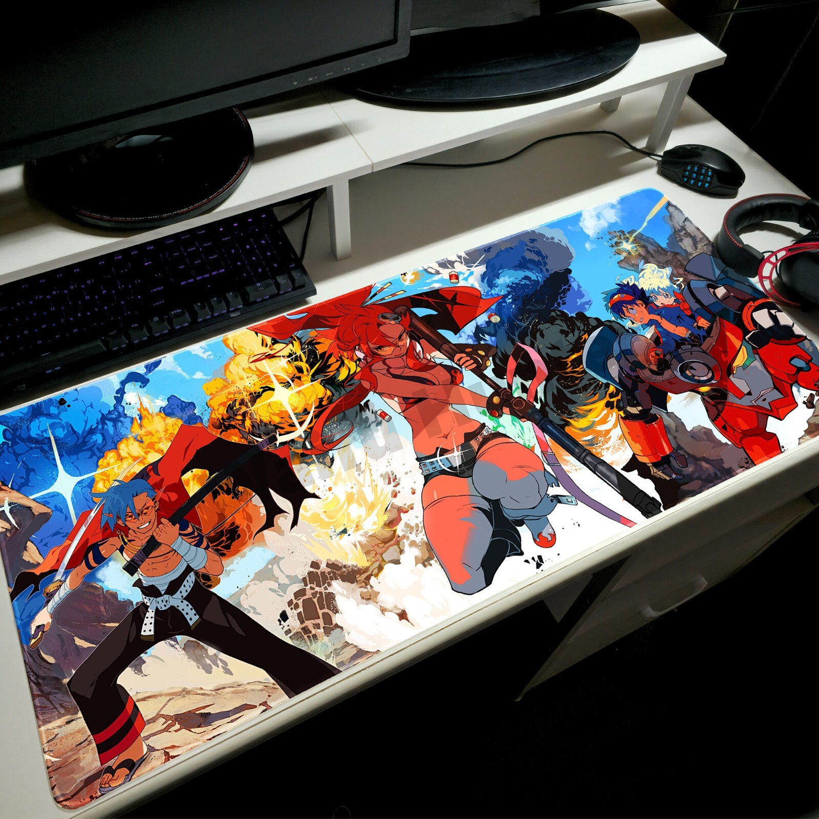 Yoko Littner Gurren Lagann XXL Gaming Mousepad Desk Mat for PC Gamers