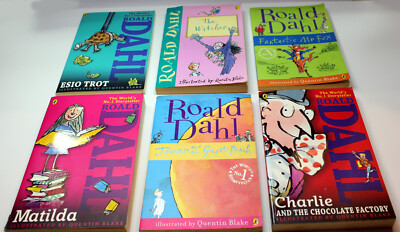 6 Roald Dahl Paperback Books in Good Condition-Lightly Read-Great Choices