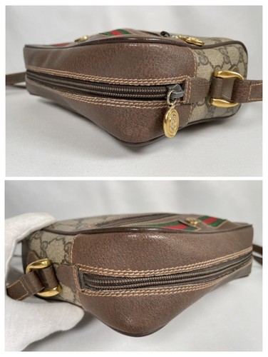 Vintage Gucci Aherry Line Bag Purse Shoulder Crossbody Supreme PVC Leather - Picture 15 of 24