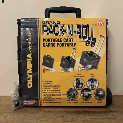 NEU UND VERPACKT Olympia Tools 85-010 Grand Pack N Roll tragbarer Allzweckwagen 36 kg 80 Pfund
