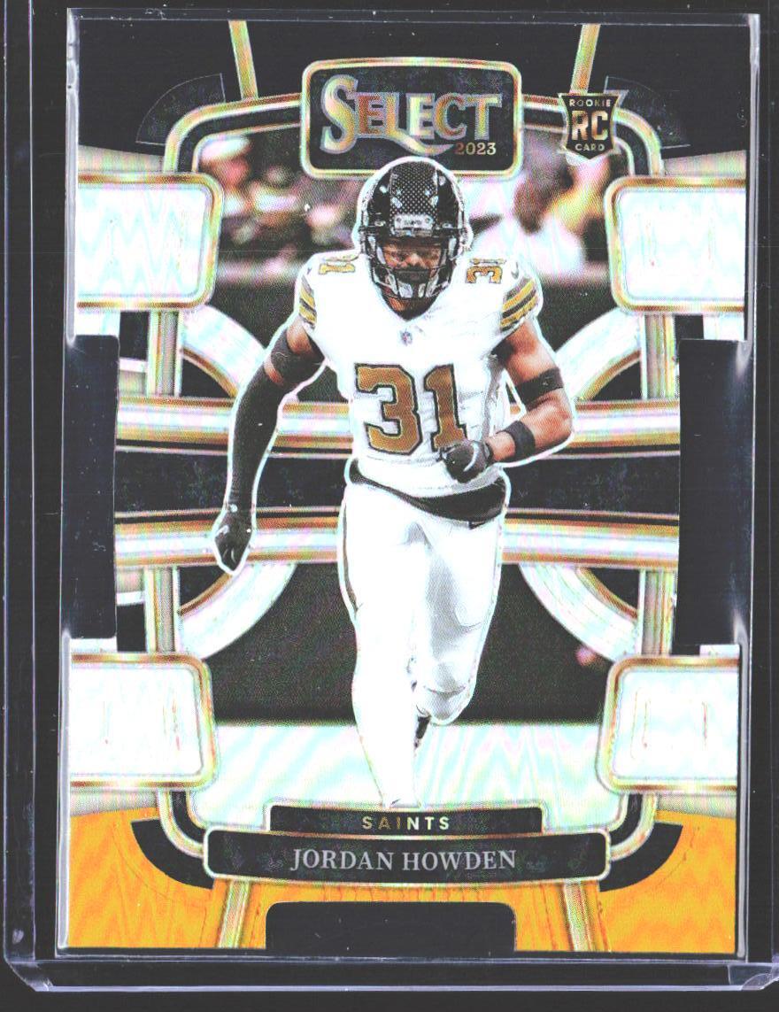 Jordan Howden 2023 Panini Select Black and Gold Prizms Die Cuts #70 RC NO Saints