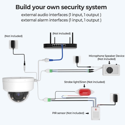 Hikvision Compatible MIC 4MP Dual Light MD 2.0 Varifocal Zoom IP Camera 2.8-12mm - Picture 7 of 21