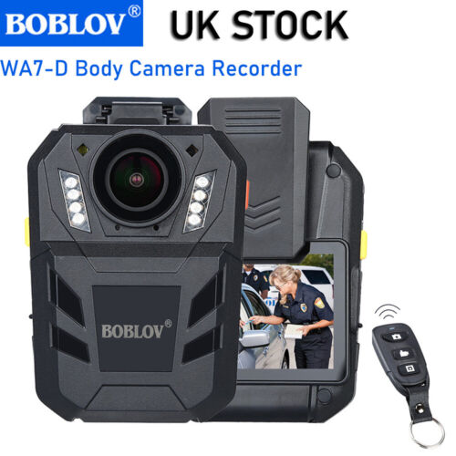  Body getragene Kamera 64G Videorecorder HD 1296P Polizei Karosseriekamera & Fernbedienung - Bild 1 von 9