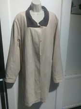 Ladies Elvi Coat Faux Suede Size 3 Ex Cond #j