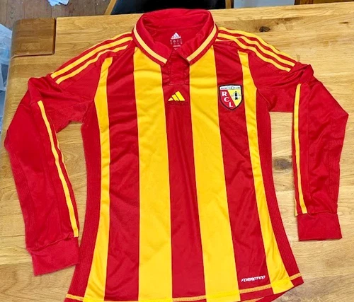 RC Lens Home Football Shirt 2012-2013 Long Sleeve Adidas Formotion Size Adults S
