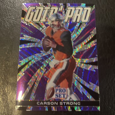 2022 Leaf Carson Strong  Insert Going Strong  Purple SP GP-CS1 Nevada PHL Eagles