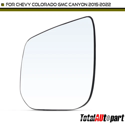 Manual Mirror Glass w/ Backing Plate for Chevrolet Colorado 2015-2022 GMC Driver