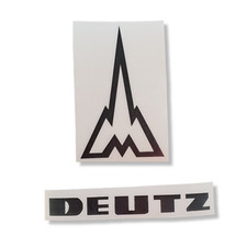 Aufkleber Set * Deutz Ulmer Münster * schwarz * Oldtimer * Traktor * Schlepper