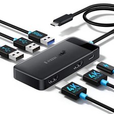 Dockingstation 6in1 USB C Docking Station Lem...